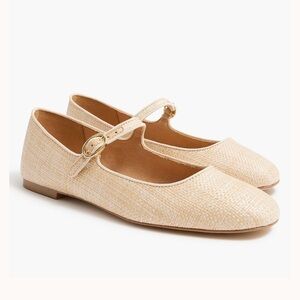 J Crew Factory Woven Mary Jane Flats